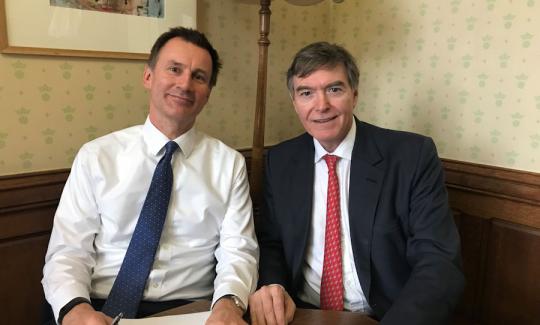 Philip Dunne with Jeremy Hunt