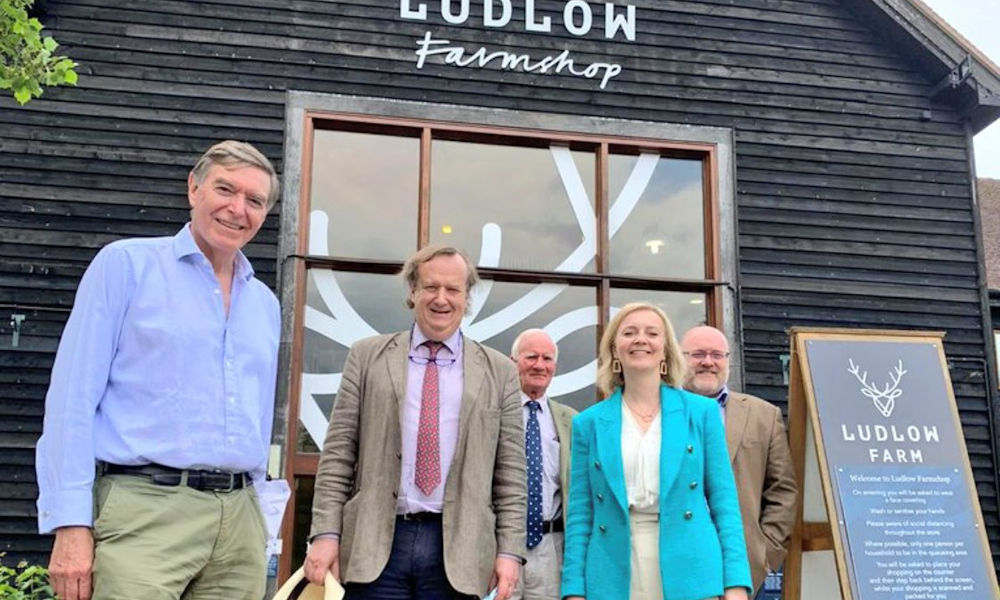 Philip Dunne and Liz Truss visit Ludlow Farm Shop