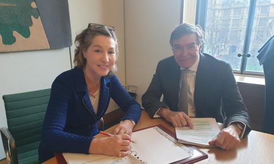 Philip Dunne MP with Environment Minister Rebecca Pow