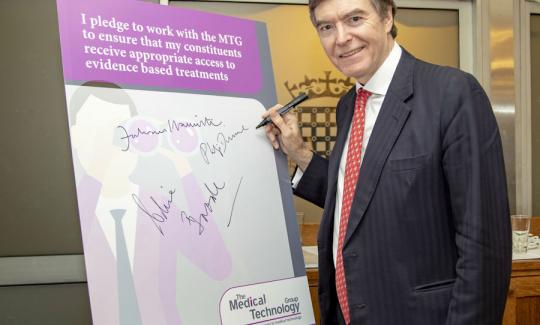 Philip Dunne MP pledges his support for greater use of medical technology to improve patients’ lives