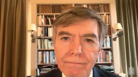 Philip Dunne MP speaking in the House of Commons via video link