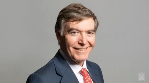 Philip Dunne MP speaking in the House of Commons via audio link