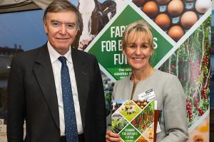 Philip Dunne MP with NFU President Minette Batters